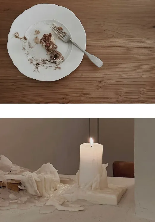 Assiette avec couverts